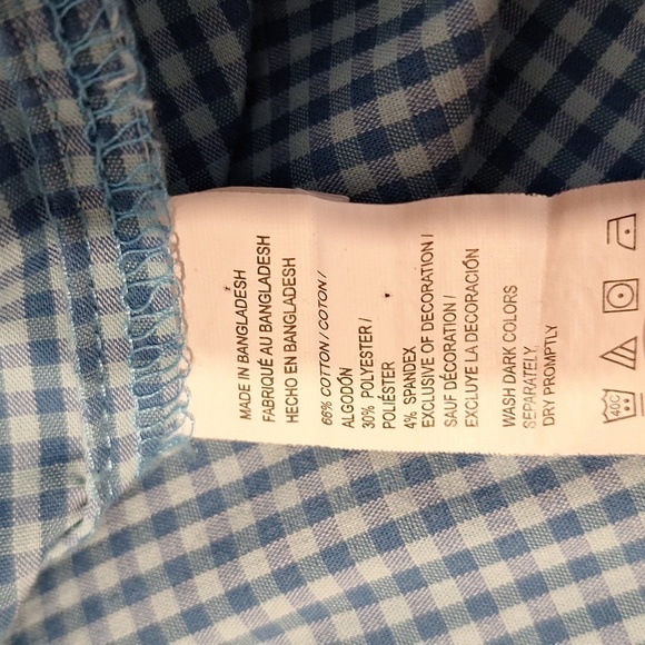 F mens Izod blue long sleeve button down shirt size XL - Picture 4 of 4